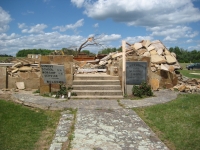 Front view of the McNutt Memorial United Methodist Church that was destroyed in the EF-4 tornado. ~ 874 kb